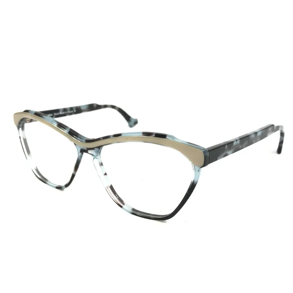 PLM Creation Eyeglasses Frames FANTASTAQUE VI 241 Blue Beige Tortoise 54-14-145